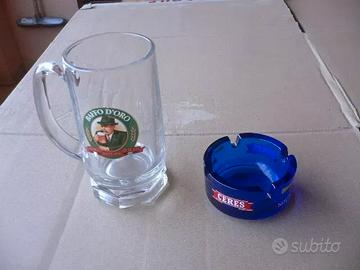 Boccale Birra Moretti + Posacenere Birra Ceres