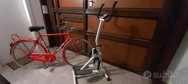 Bicicletta vintage + attrezzo palestra