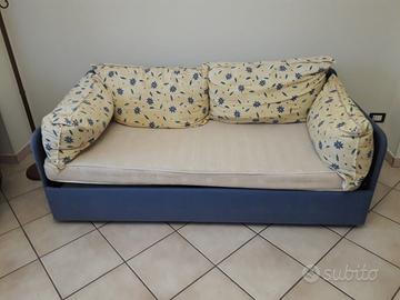 Divano letto estraibile con 2 letti singoli
