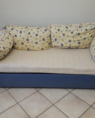 Divano letto estraibile con 2 letti singoli