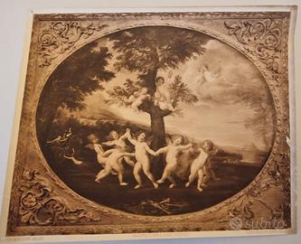 Fotografia d’epoca “Amorini danzanti” Brera 800