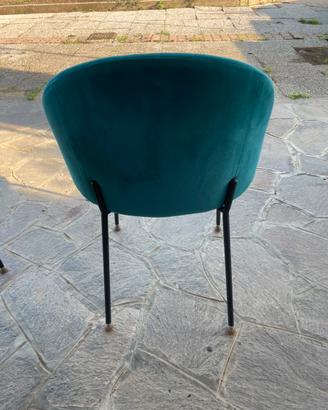 Sedia color ottanio