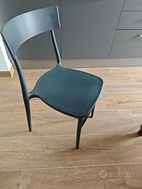 sedia plastica antracite