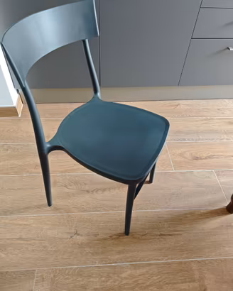sedia plastica antracite
