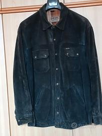 Giacca vintage da uomo in pelle scamosciata Diesel
