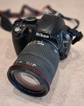 NIKON D3100 +obiettivi, filtri, cavalletto e zaino