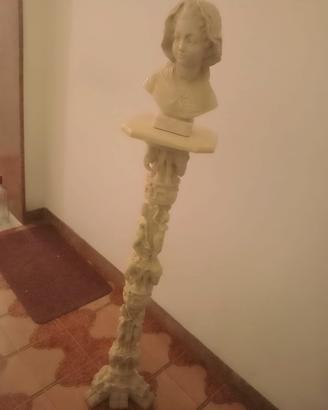 Porta busto decorativo composto da due pezzi