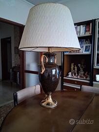 lampada con paralume 