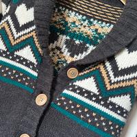 Cardigan lungo Crash One fantasia nordica