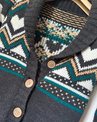 Cardigan lungo Crash One fantasia nordica