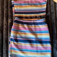 Completo top gonna donna