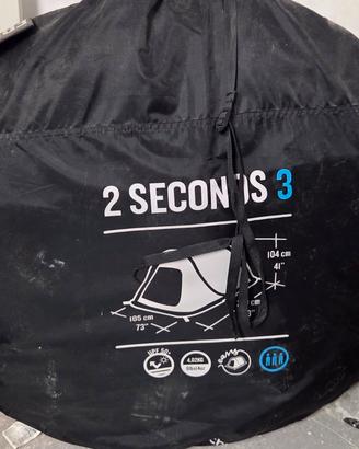 tenda campeggio 2 seconds 3 dark& fresh