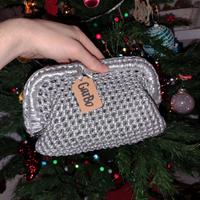 Clutch Bag Chunky argento
