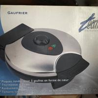 Piastra per 5 cialde cuore waffle NUOVO