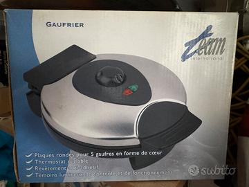 Piastra per 5 cialde cuore waffle NUOVO