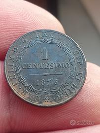 Moneta Stati Preunitari 1 Centesimo 1826 