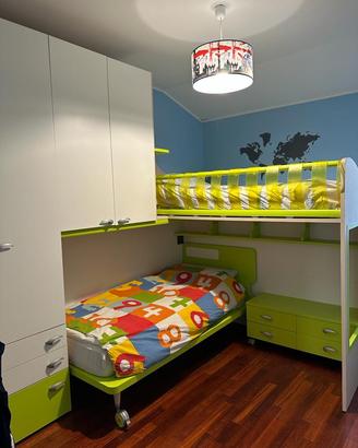 Cameretta bambini / ragazzi con soppalco