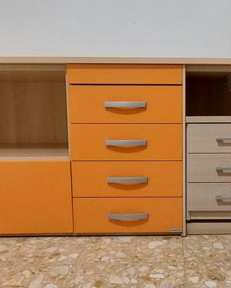 Mobile contenitore da cameretta completo.