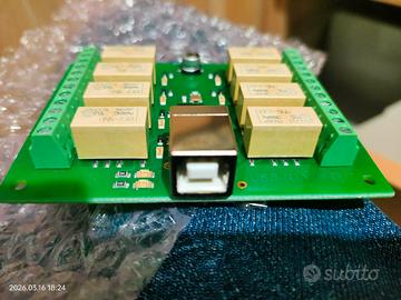 scheda rele usb-8rele