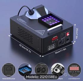 macchina fumo 2000 Watt digianimazione