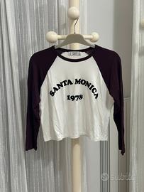 Maglia pull&bear corta stile “Santa Monica 1978”