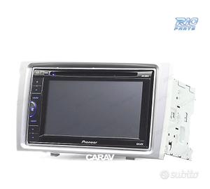 Telaio grigio radio 2-DIN per Peugeot 308 408.