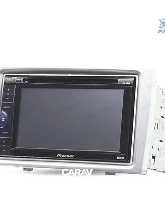 Telaio grigio radio 2-DIN per Peugeot 308 408.