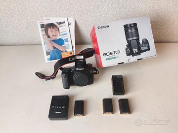 Canon EOS 70D Fotocamera Reflex - Corpo e Batterie