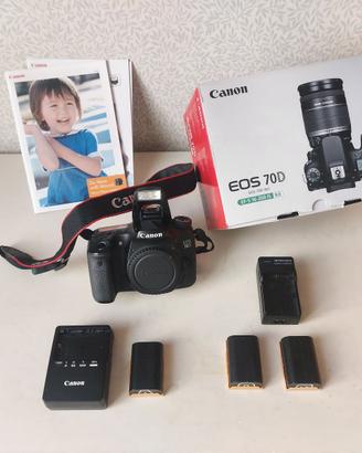 Canon EOS 70D Fotocamera Reflex - Corpo e Batterie
