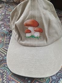 Cappello con stampa funghi porcini 🌟