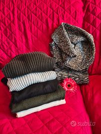 Sei maglioni uomo taglia M.