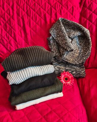 Sei maglioni uomo taglia M.