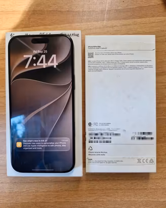 Apple iPhone 16 Pro Max 256GB Nero - pari al nouvo