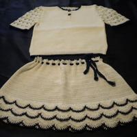 CORPETTO+GONNELLINA FATTI A MANO IN COTONE AI FERR