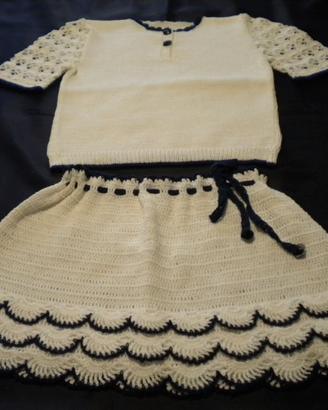 CORPETTO+GONNELLINA FATTI A MANO IN COTONE AI FERR