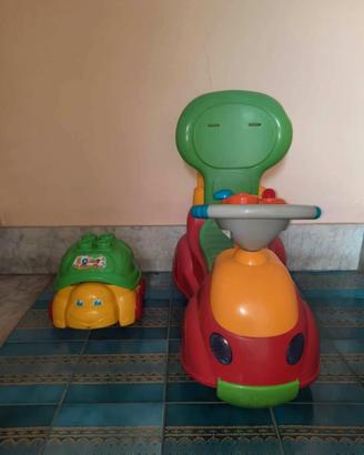 Triciclo  chicco + tartaruga con contenitore