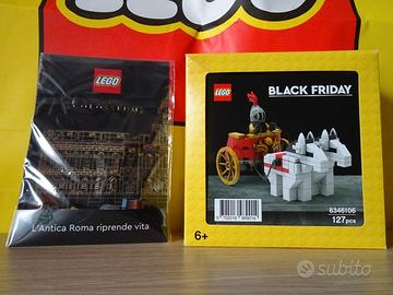 LEGO 6346106 BIGA ROMANA+MINIFIGURE GLADIATORE EXC