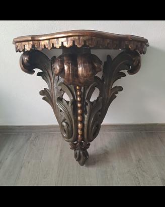 Consolle legno dorato a mecca
