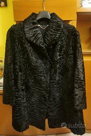 GIACCONE 3/4  PELLICCIA ASTRAKAN PERSIANO NERO