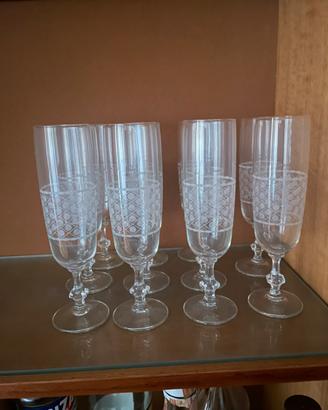 Set bicchieri di cristallo