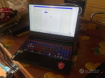 Gaming laptop MSI GL75 16GB 1,5GB Nvidia 8GB