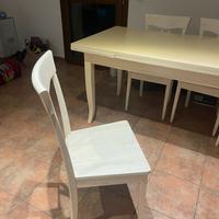 Tavolo in legno con sedie 6/8 posti