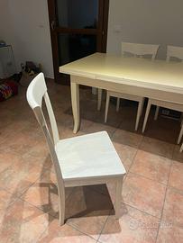 Tavolo in legno con sedie 6/8 posti