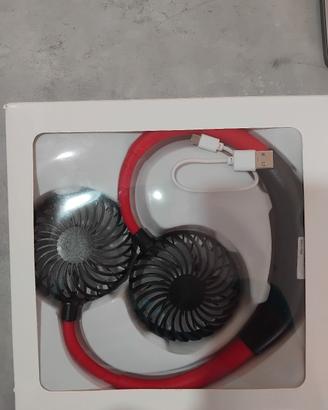 ventilatore portatile da collo con cavo usb