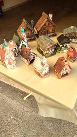 Collezione n. 12 casette tipiche di montagna.