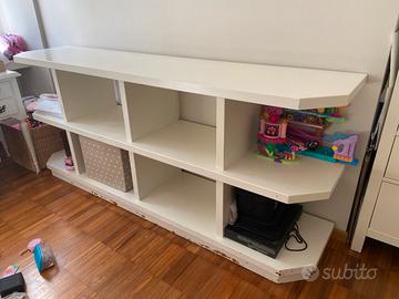 Mobile libreria laccato bianco