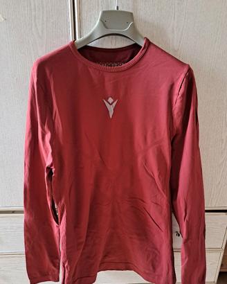 maglia termica calcio fitness Macron taglia L XL