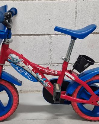 bicicletta bambino bici spiderman 
