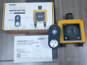 Irrigatore wifi RainPoint IP55 a 2 vie separate 