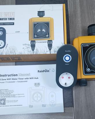 Irrigatore wifi RainPoint IP55 a 2 vie separate 
